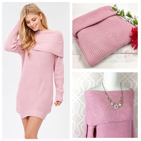 Rose Sweater Tunic Mini Dress - Picture 3 of 8